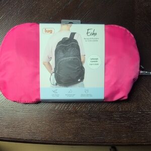 Brand New Lug Echo 2 In Magenta! Lug Echo Pink Packable Backpack